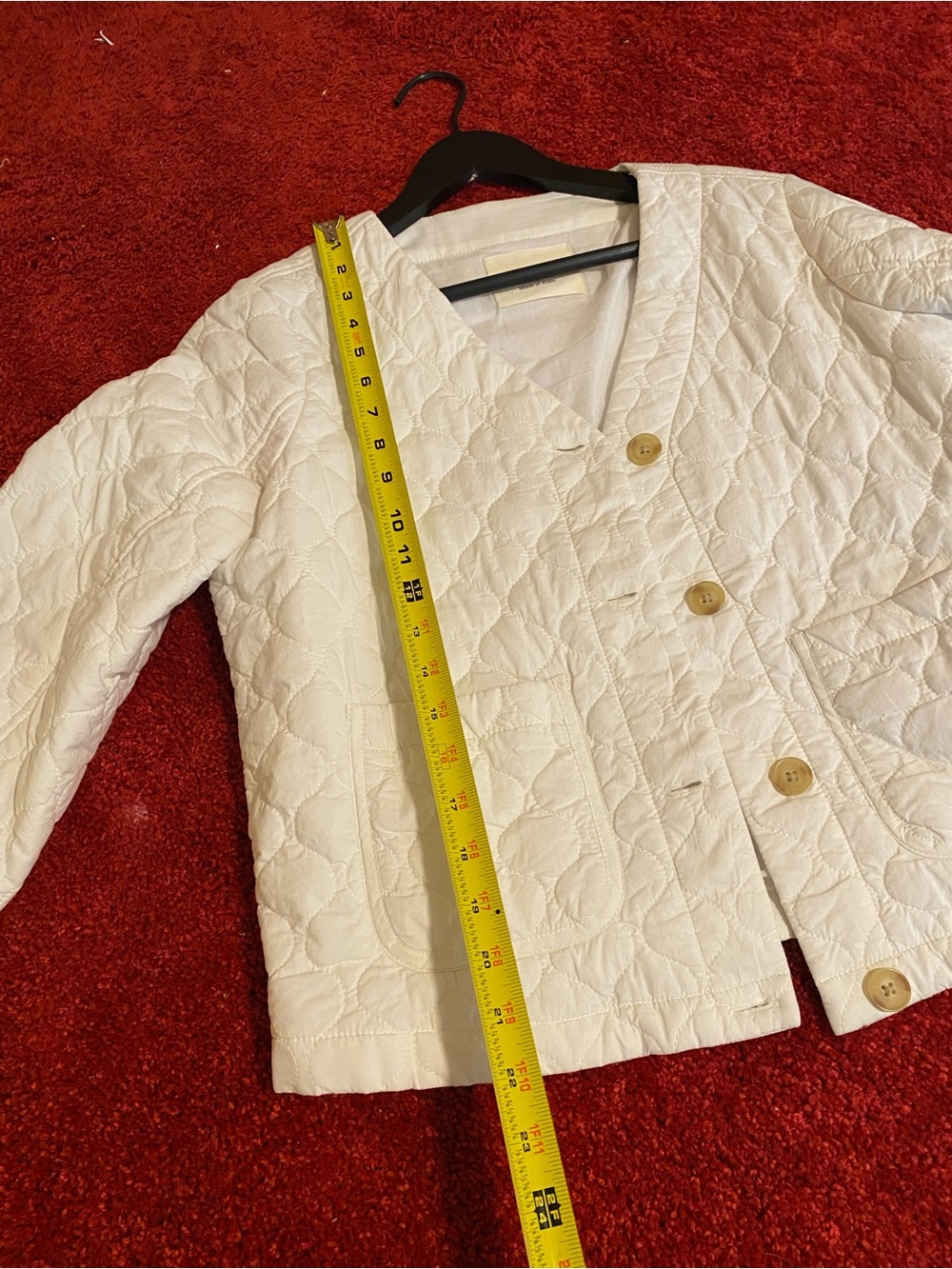 GoodThreads White Quilted Puffer Jacket - Picture 8 of 11